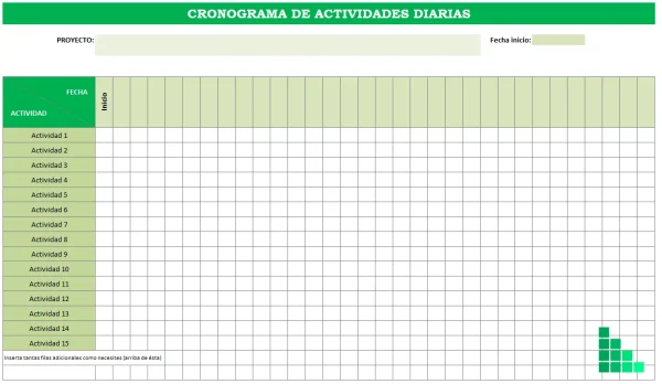 plantilla-excel-Cronograma-diario