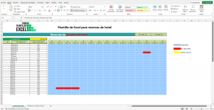 Plantilla Excel para reservas de hotel