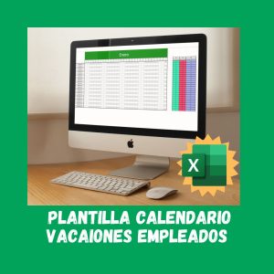 Comprar Plantilla Excel Vacaciones Empleados