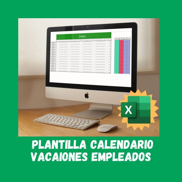 Comprar Plantilla Excel Vacaciones Empleados