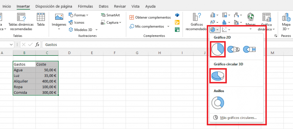 ▷ Cómo hacer Gráficos CIRCULARES en Excel [2023] [GUÍA]