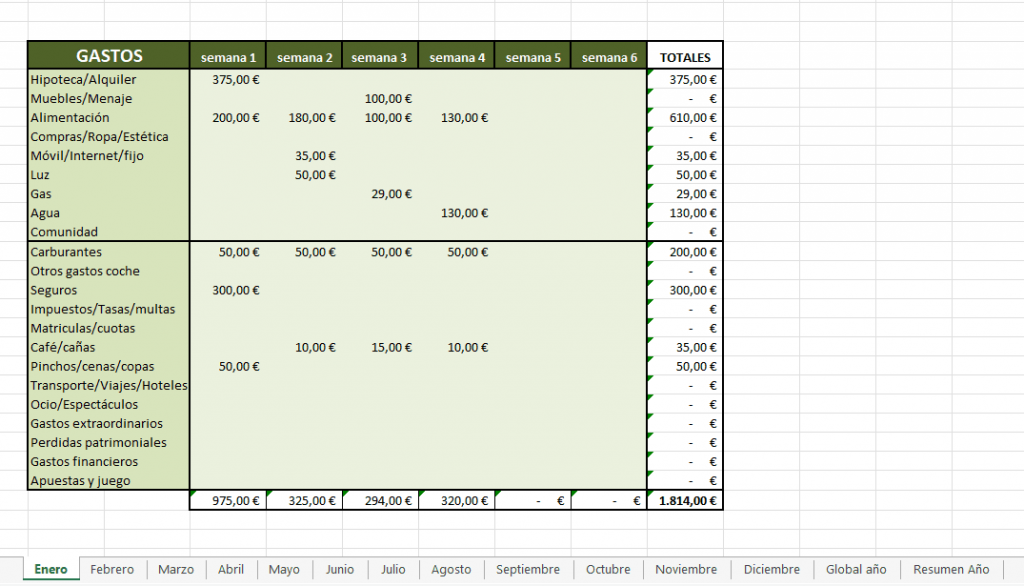 Plantilla Excel Contabilidad Doméstica Gratis 2023 2676