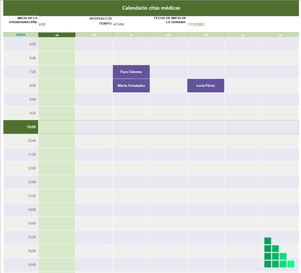 plantilla-Excel-calendario-citas-médicas